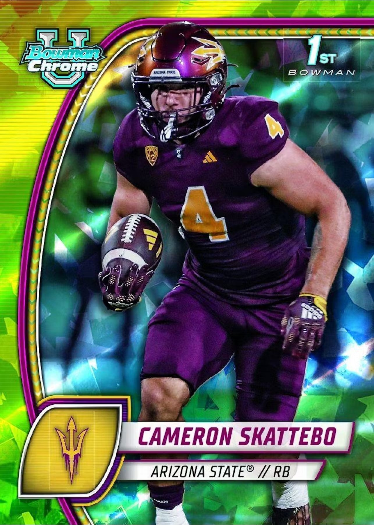 2024 Topps Bowman University Chrome Football Sapphire Edition Trading Cards