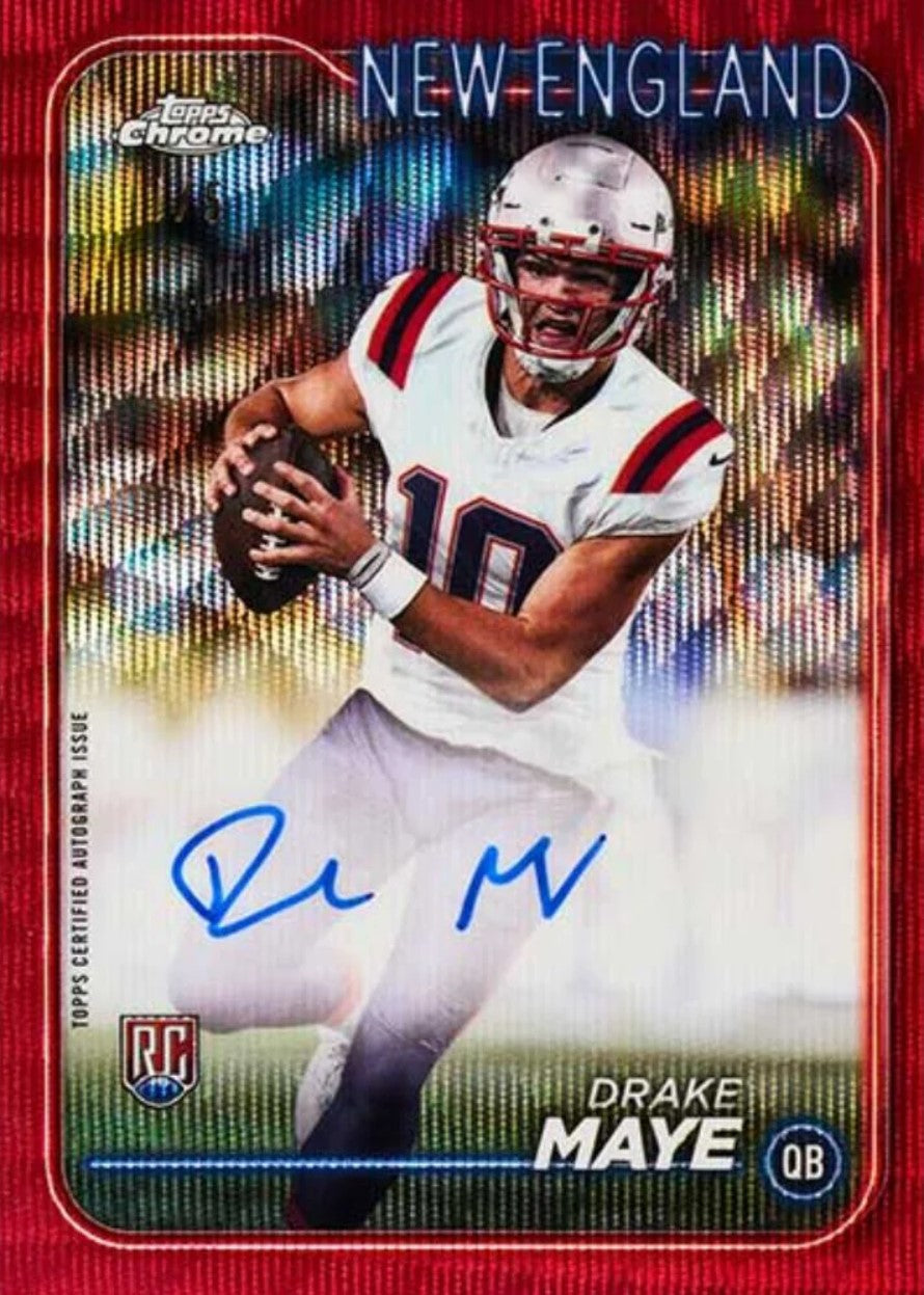 2024 Topps Chrome Football Blaster Trading Cards