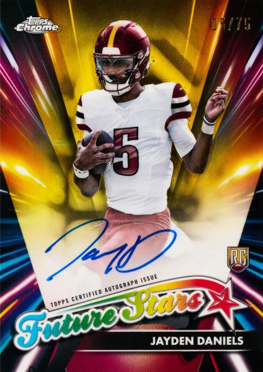 2024 Topps Chrome Football Blaster Trading Cards