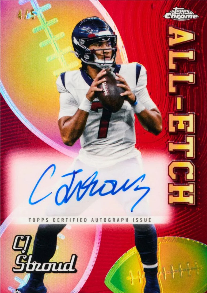 2024 Topps Chrome Football Blaster Trading Cards