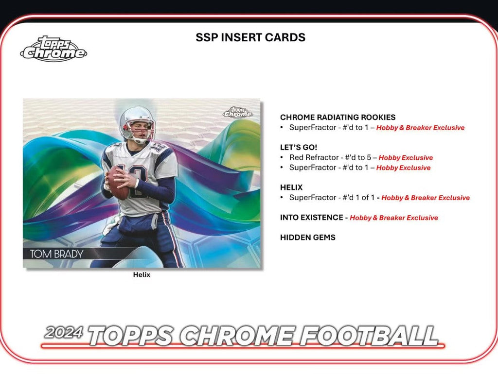 2024 Topps Chrome Football Breakers Delight Trading Cards