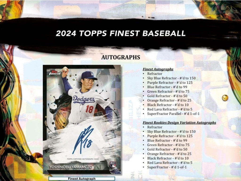 2024 Topps Finest Baseball Hobby Trading Cards