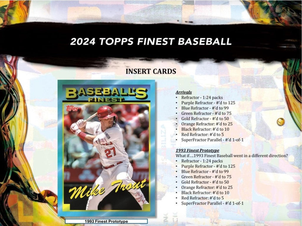 2024 Topps Finest Baseball Hobby Trading Cards