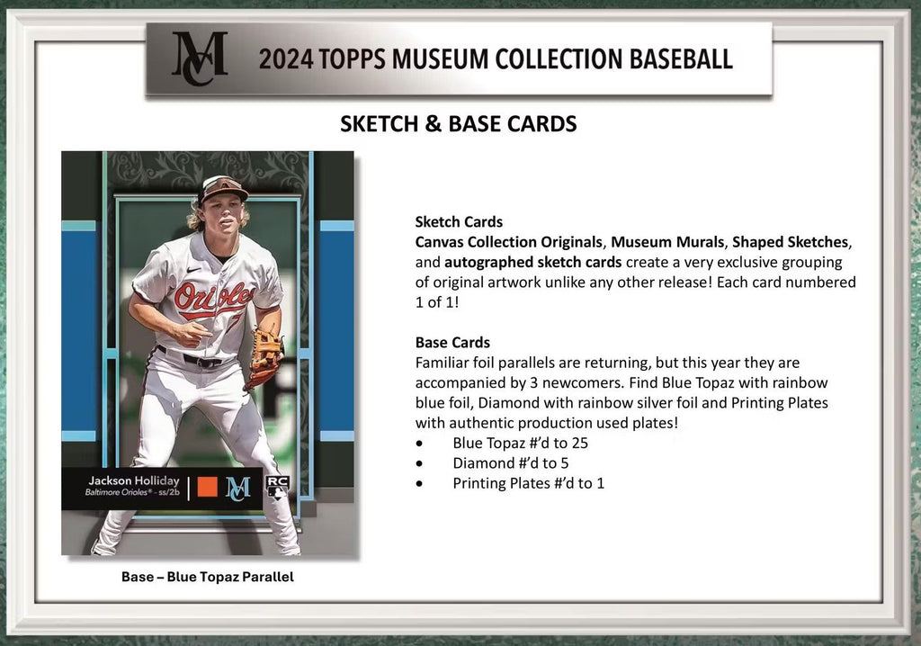 2024 Topps Museum Collection Baseball Hobby Trading Cards
