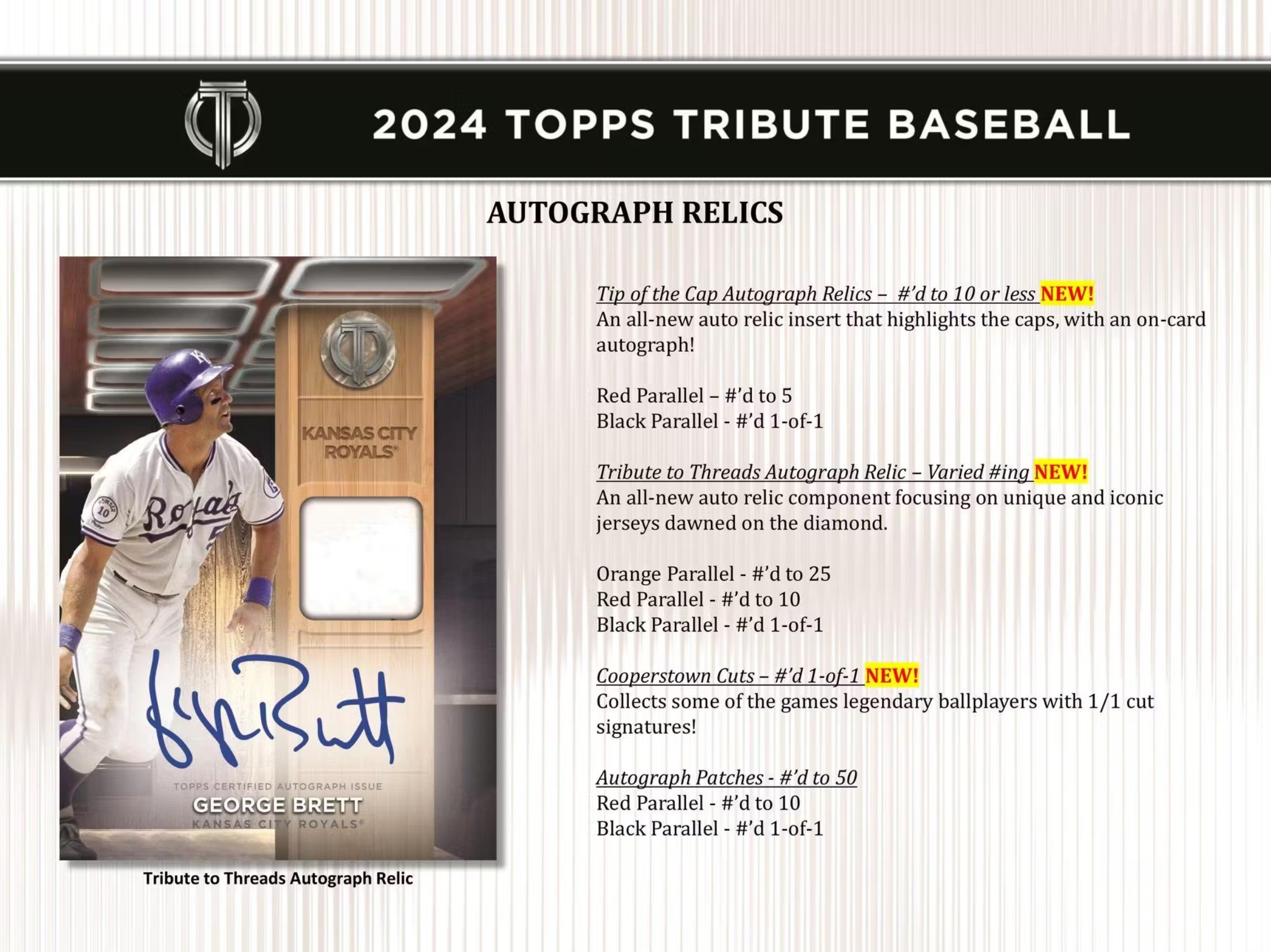 2024 Topps Tribute Baseball Hobby Trading Cards