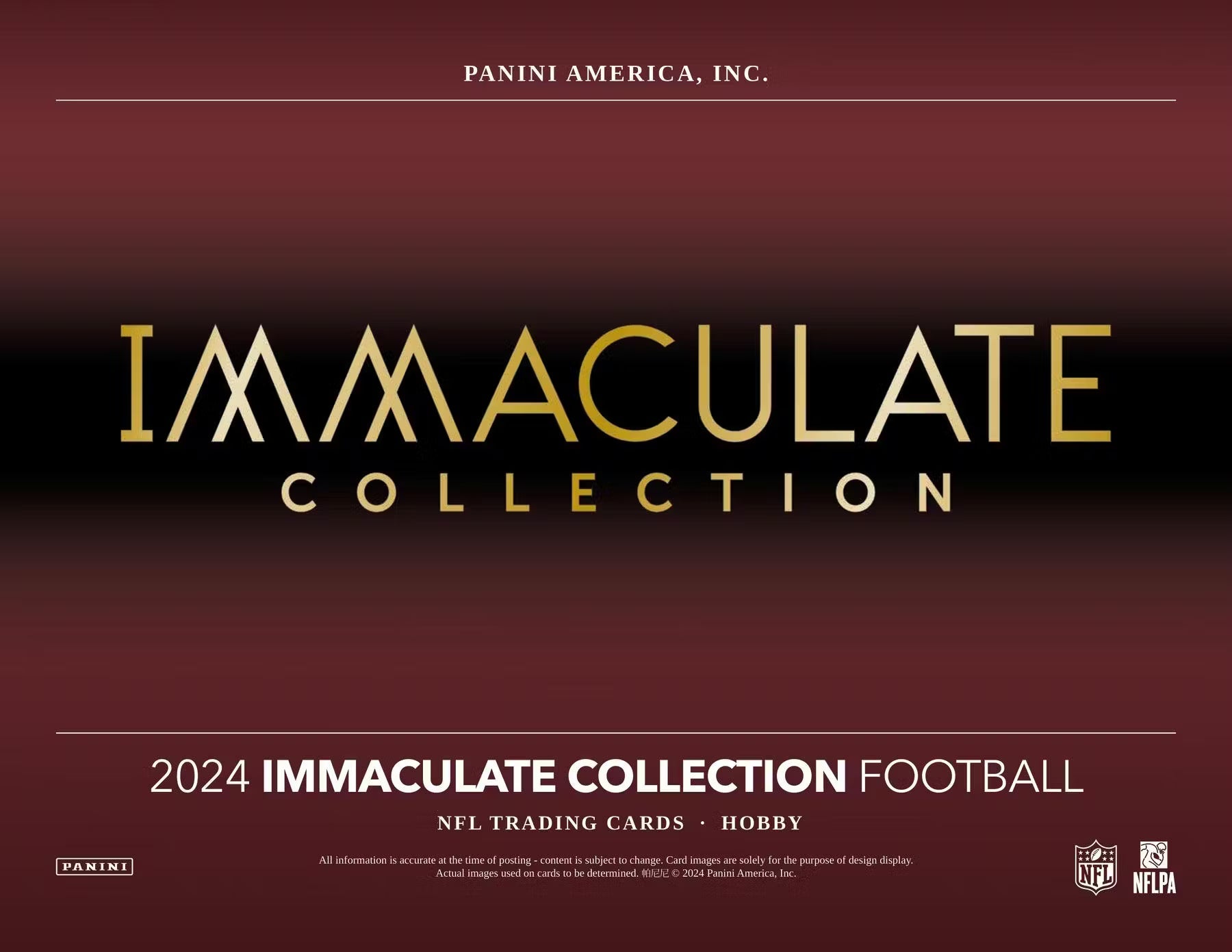2024 Panini Immaculate Football FOTL Trading Cards
