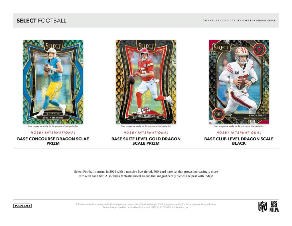 2024 Panini Select Football International Hobby Trading Cards