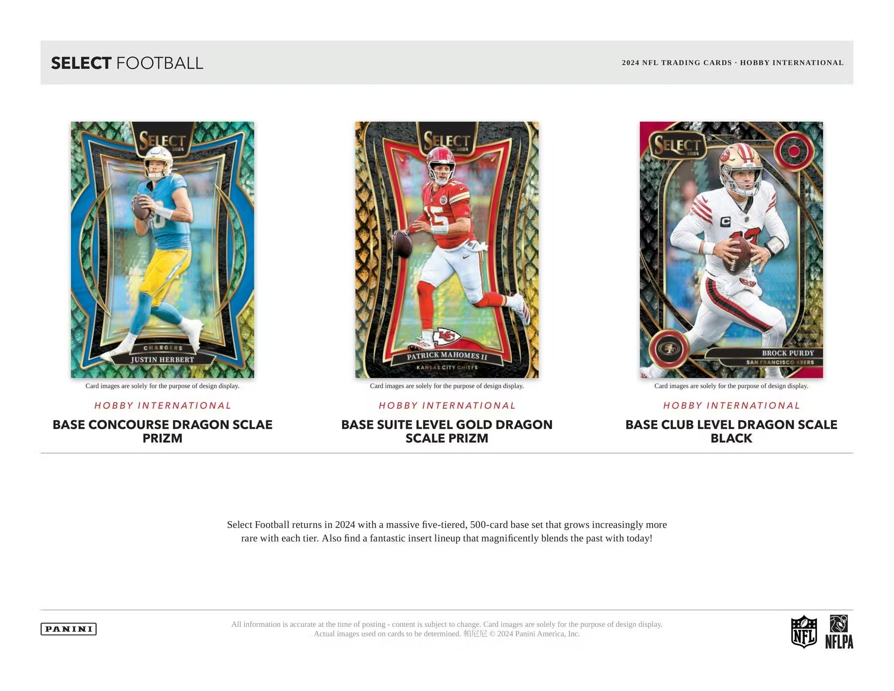 2024 Panini Select Football International Hobby Trading Cards