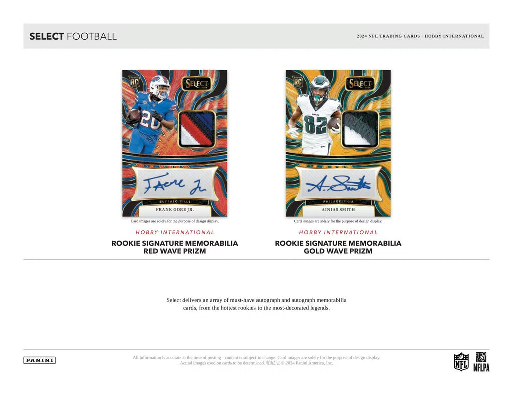 2024 Panini Select Football International Hobby Trading Cards