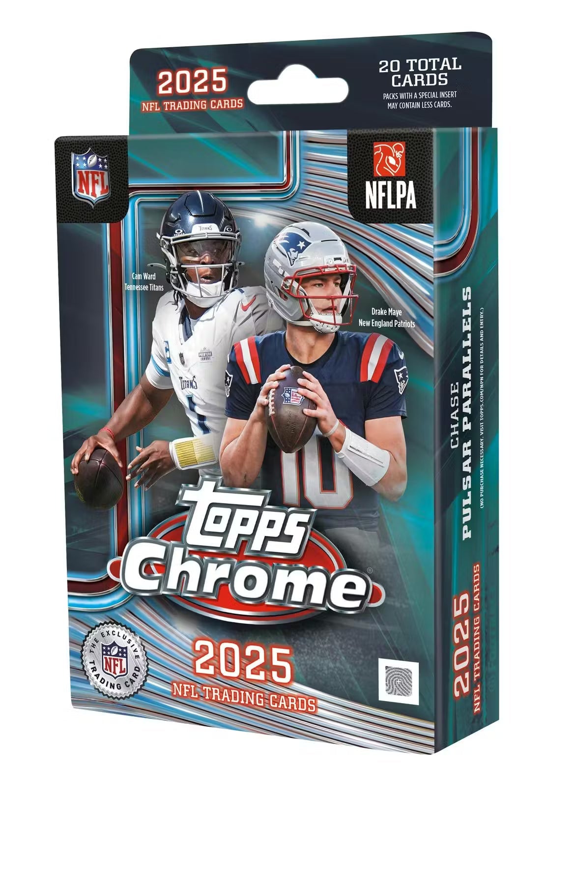 2025 Topps Chrome Football Hanger Trading Cards