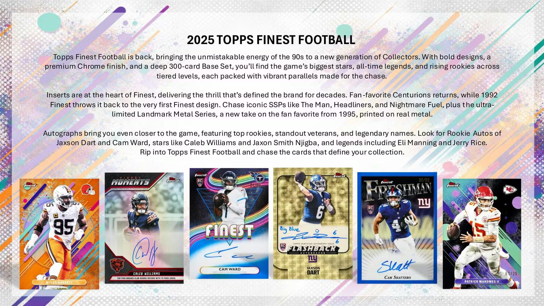 2025 Topps Finest Football Hobby Trading Cards