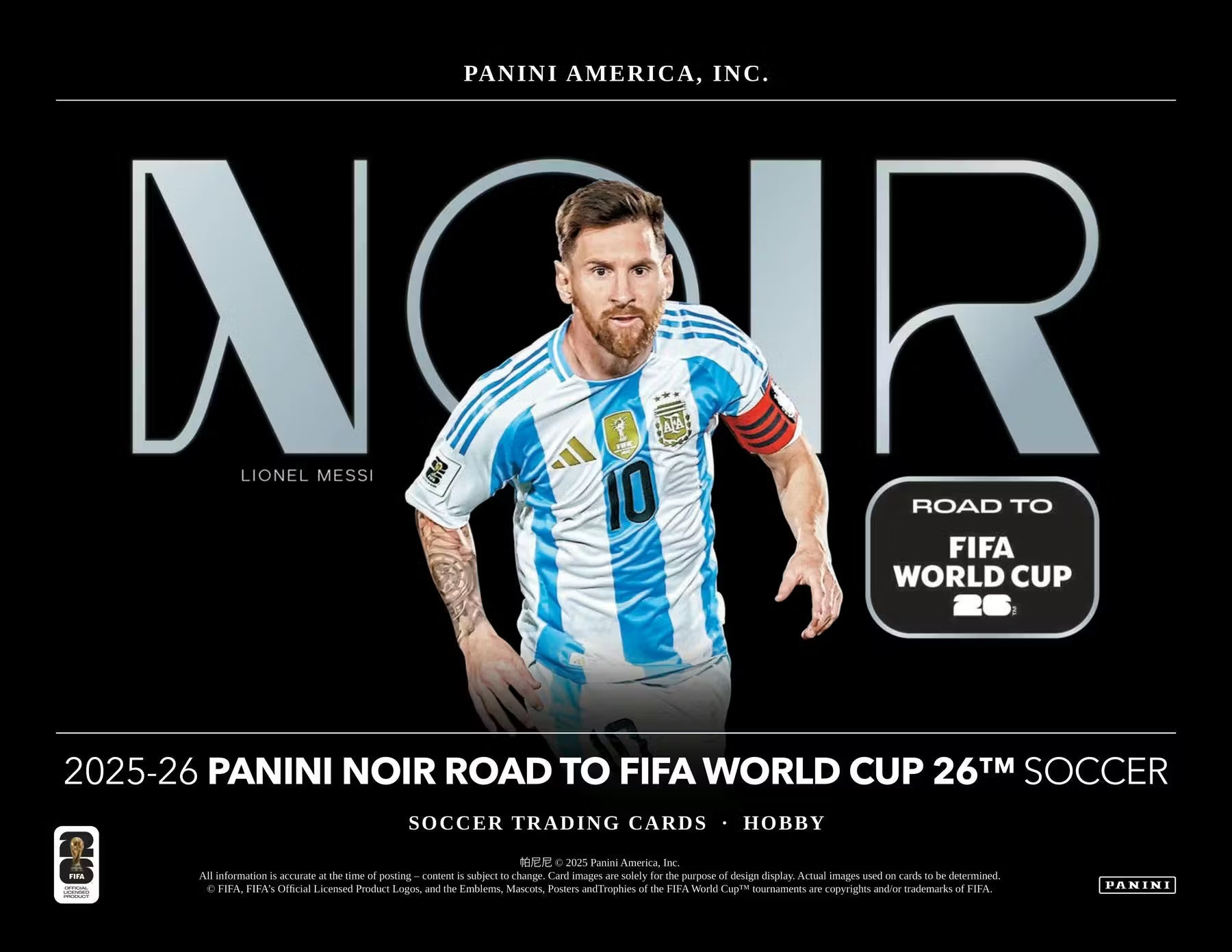 2025-26 Panini Noir Soccer Road to FIFA World Cup Hobby Trading Cards