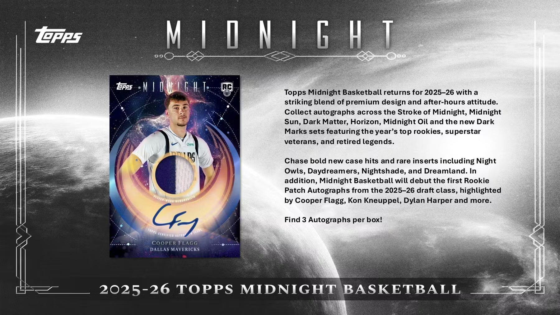 2025-26 Topps Midnight Basketball Hobby Trading Cards