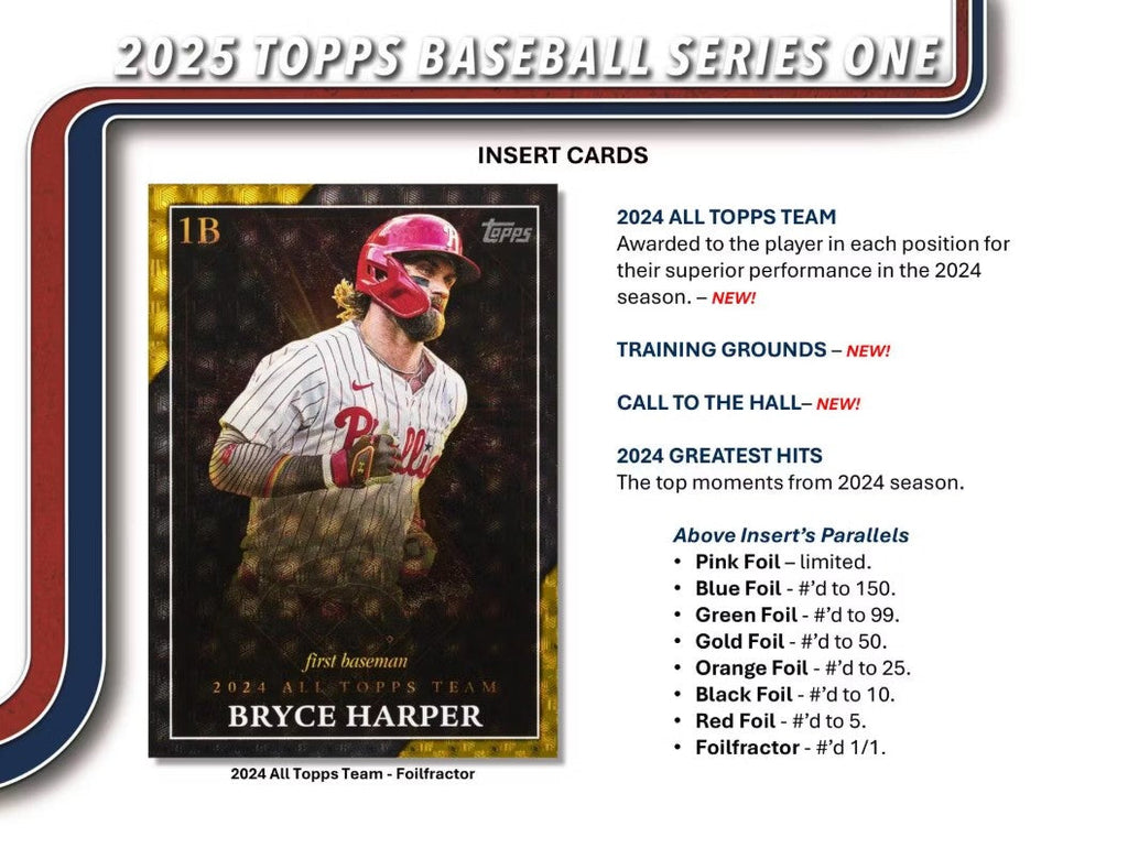 2025 Topps Series 1 Baseball Hobby Trading Cards
