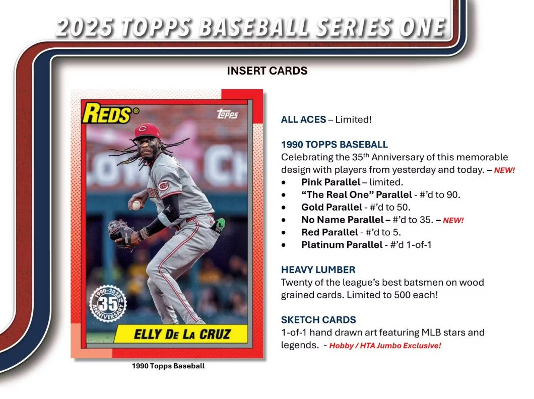 2025 Topps Series 1 Baseball Jumbo Trading Cards