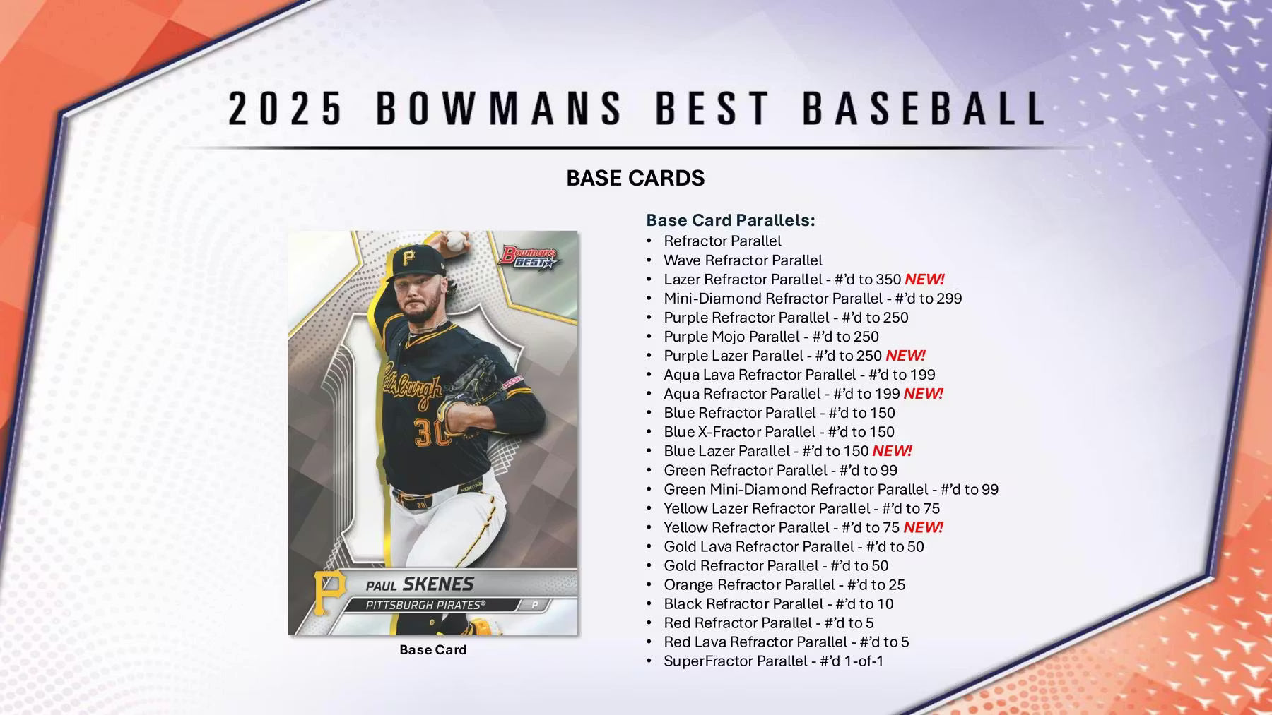 2025 Topps Bowman Best Baseball Hobby Trading Cards