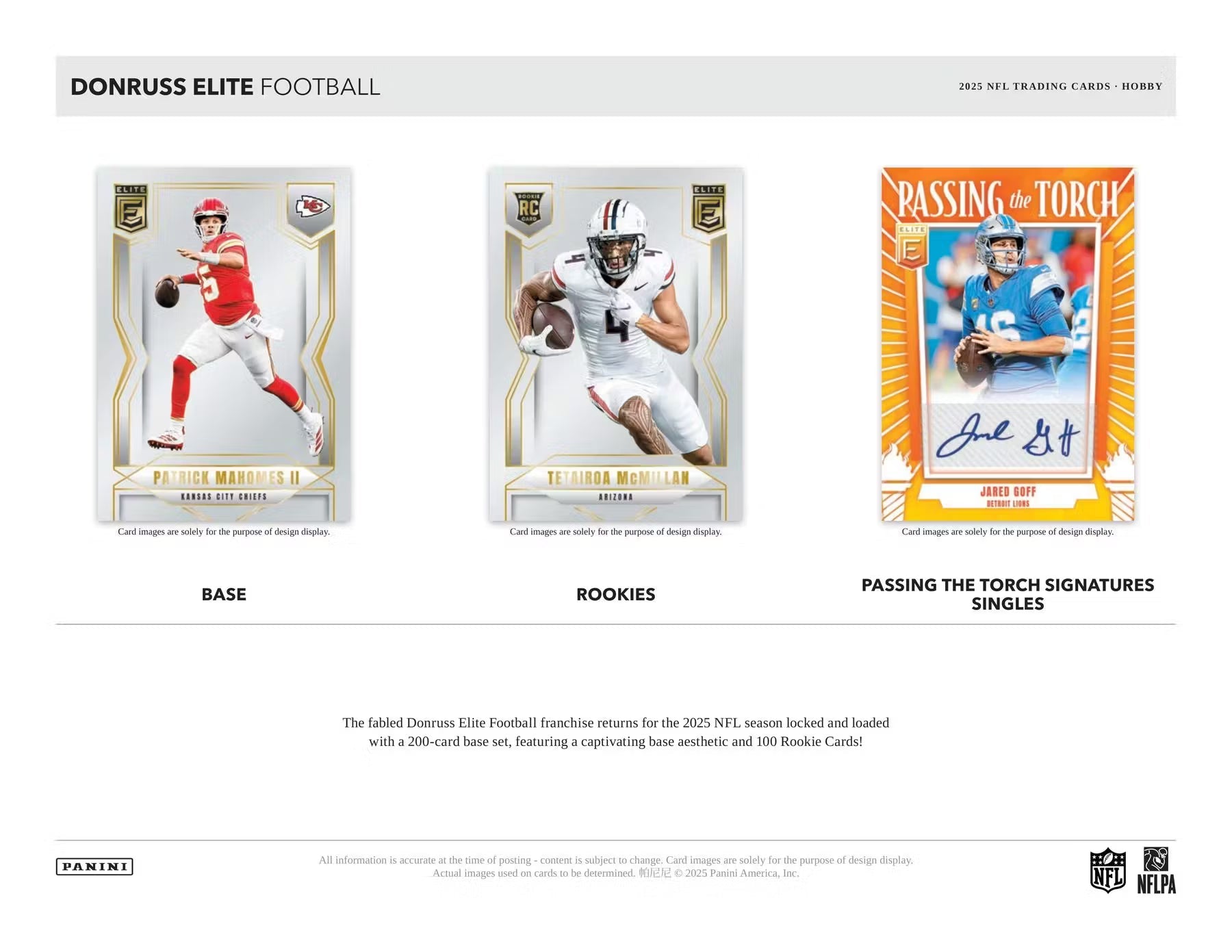 2025 Panini Donruss Elite Football Hobby Trading Cards