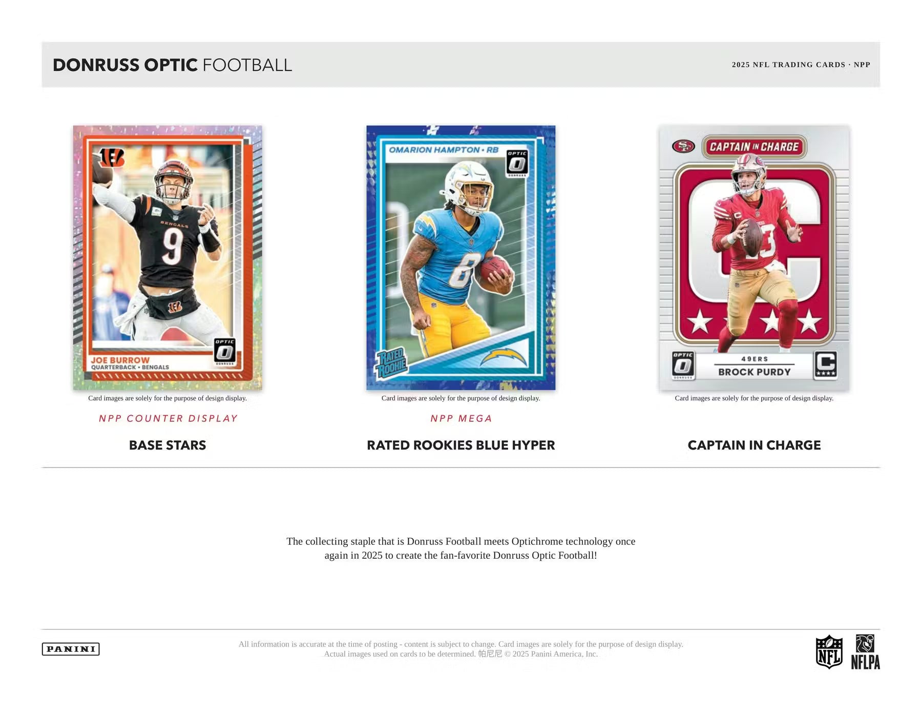 2025 Panini Donruss Optic Football Blaster Trading Cards Purple Shock