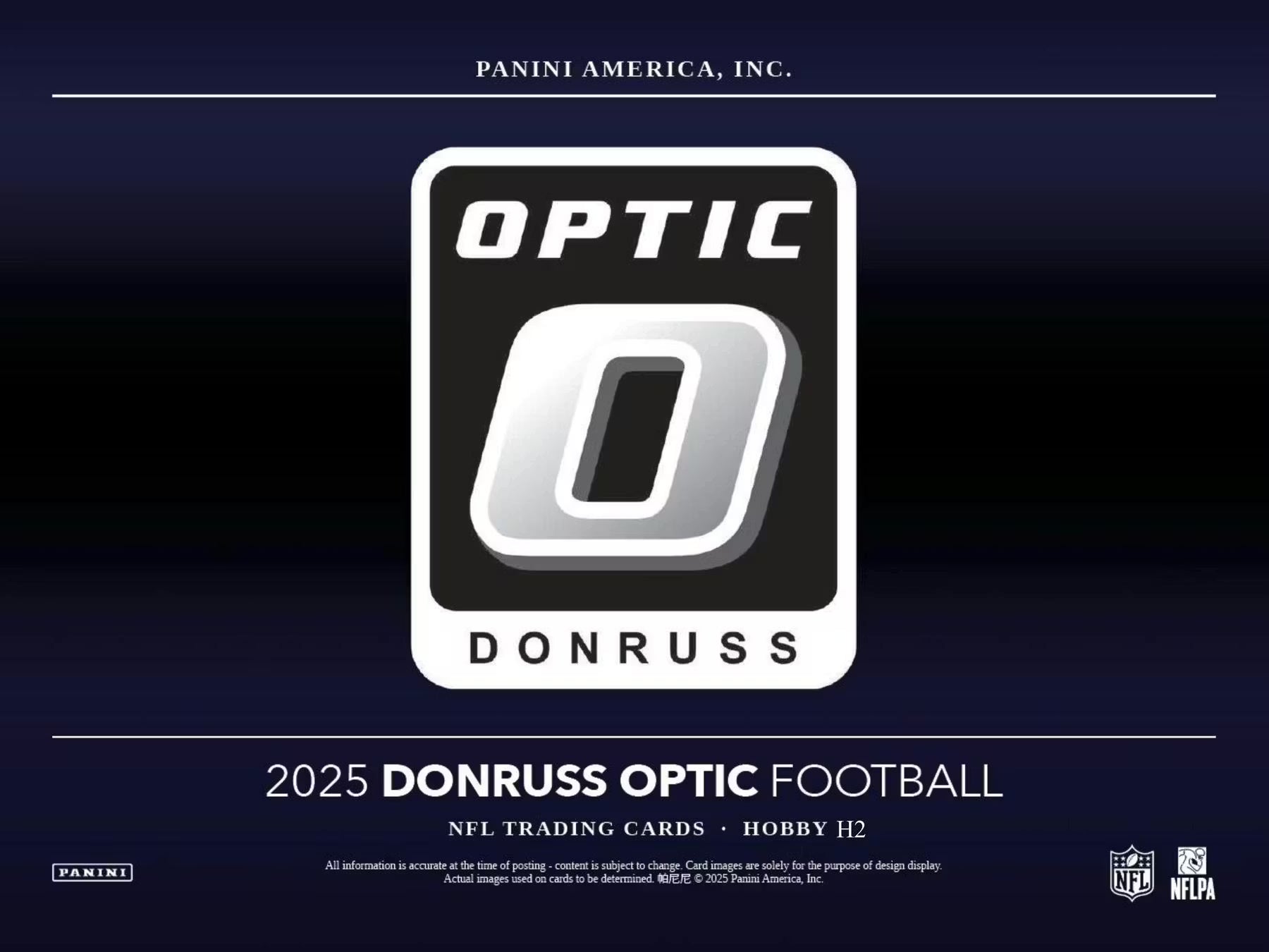 2025 Panini Donruss Optic Football H2 Trading Cards