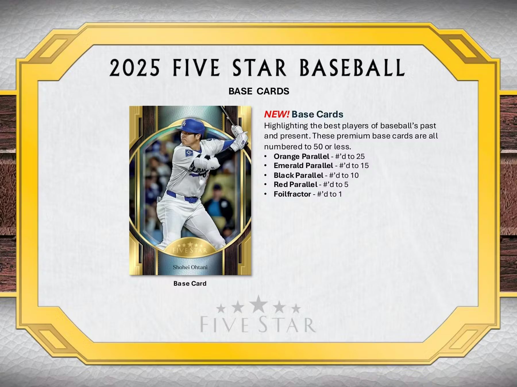 2025 Topps Five Star Baseball Hobby Trading Cards