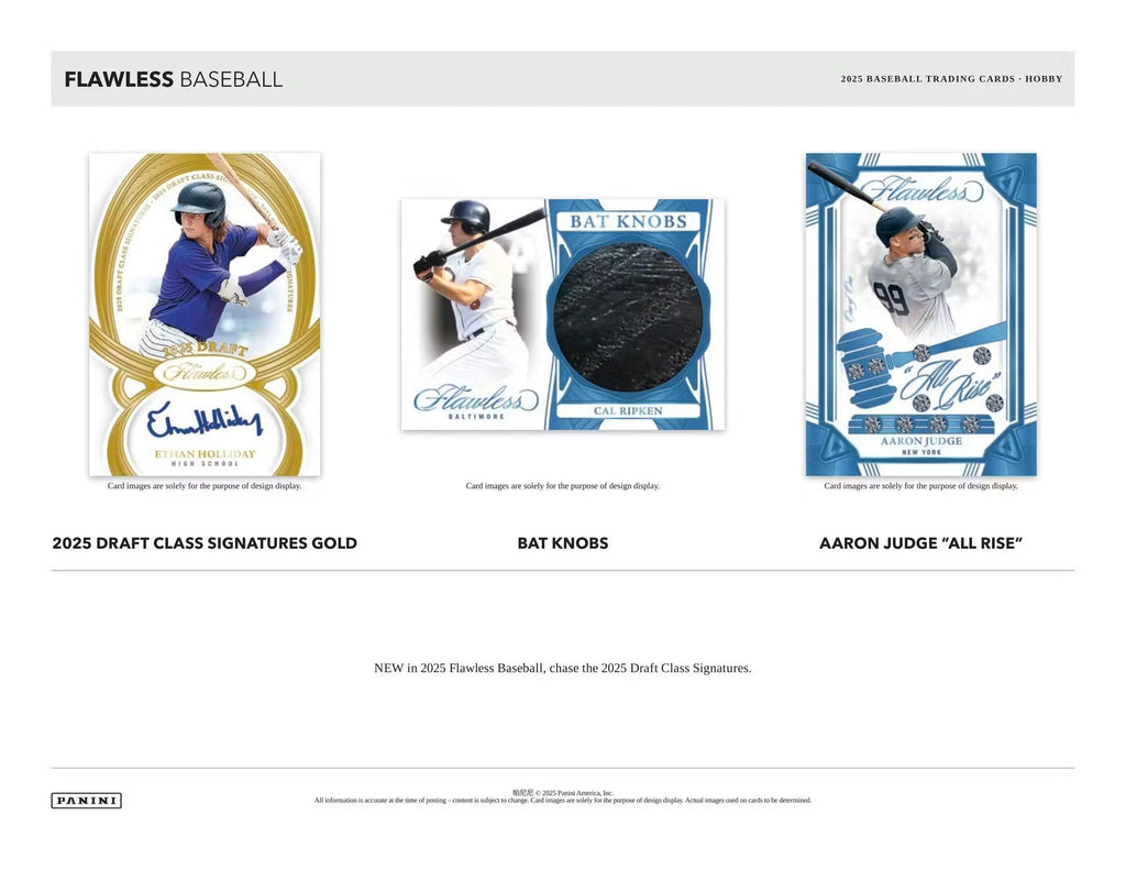 2025 Panini Flawless Baseball Hobby Trading Cards