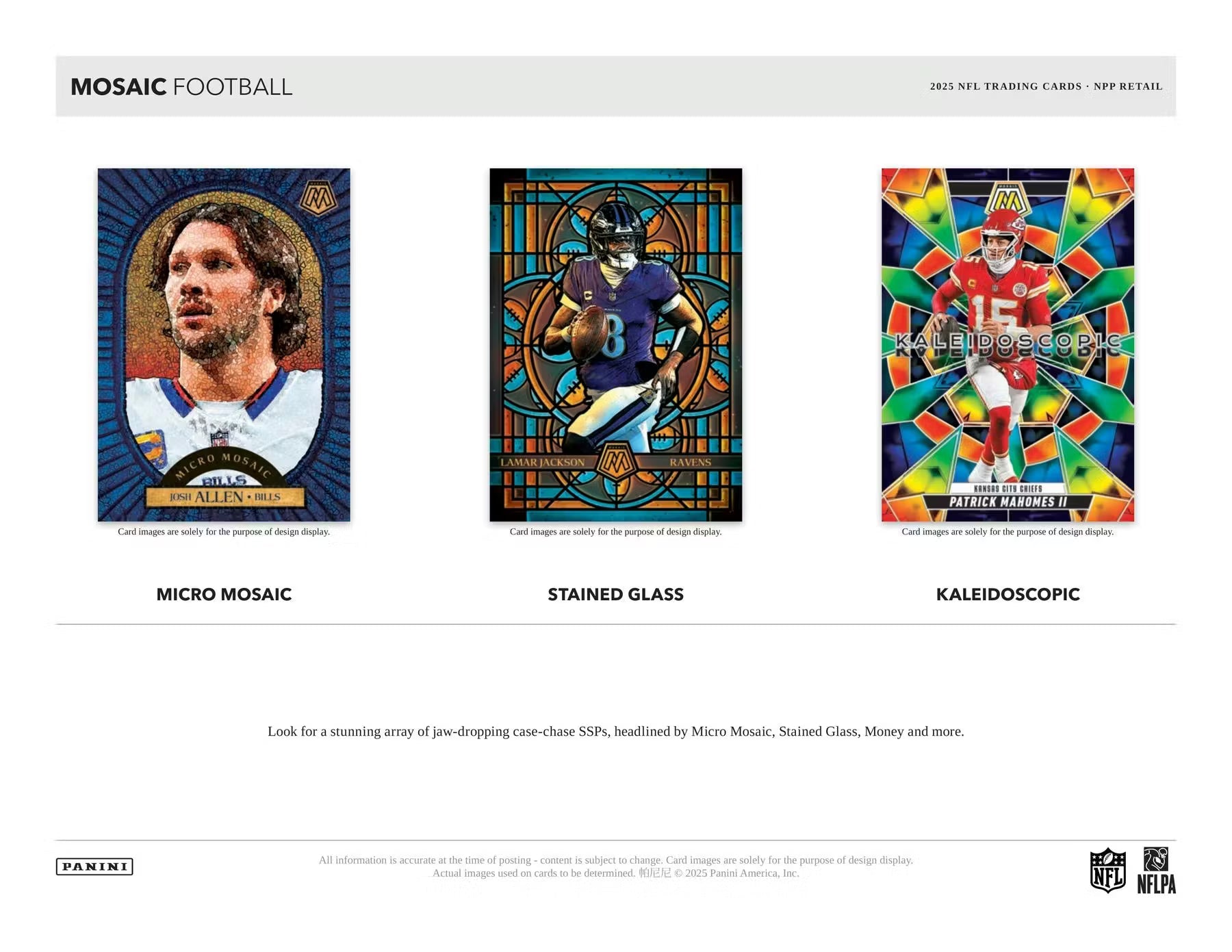 2025 Panini Mosaic Football Blaster Trading Cards