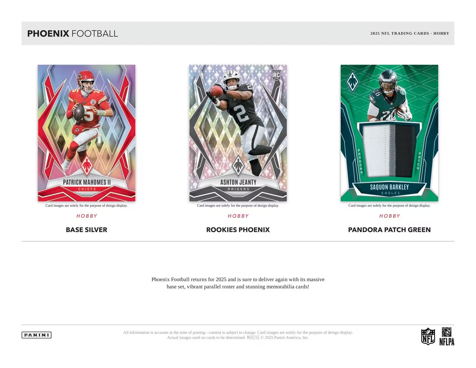 2025 Panini Phoenix Football Hobby Trading Cards