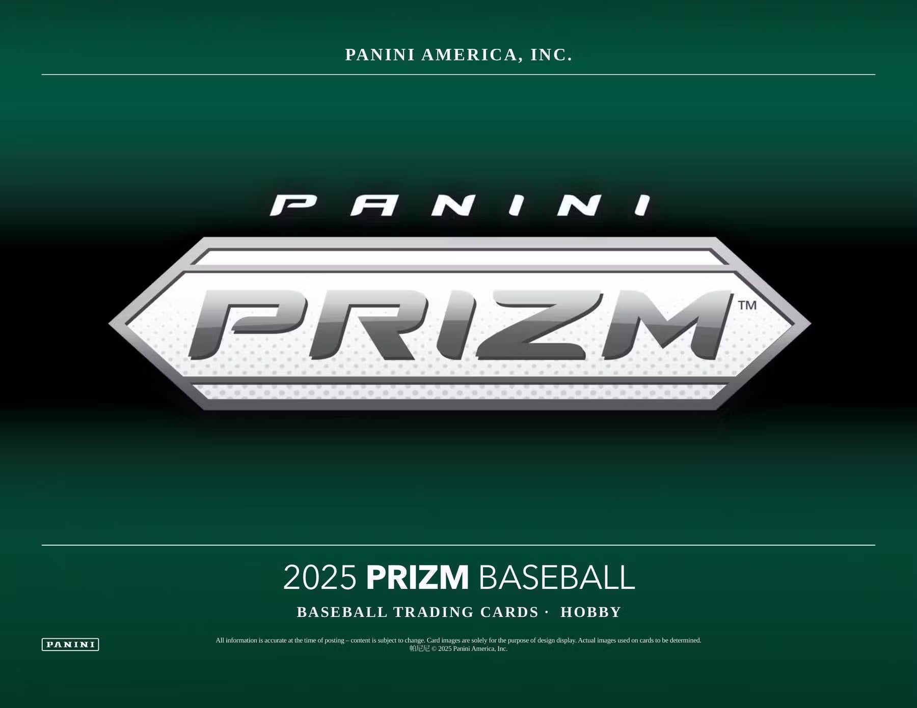 2025 Panini Prizm Baseball Hobby Trading Cards