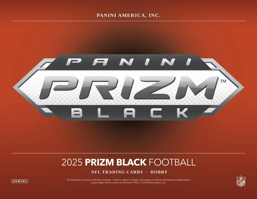 2025 Panini Prizm Black Football Hobby Trading Cards