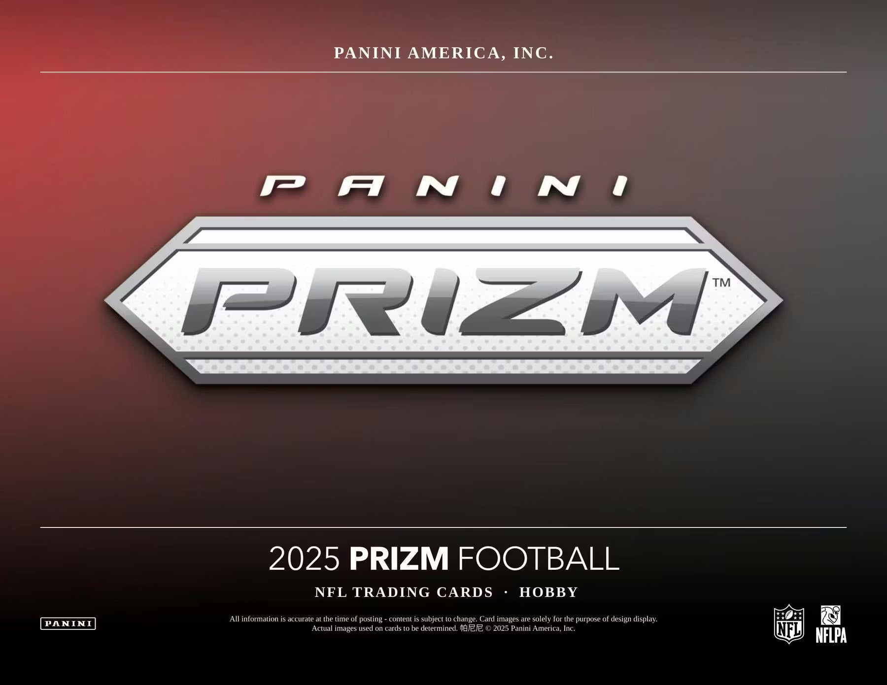 2025 Panini Prizm Football Hobby Trading Cards