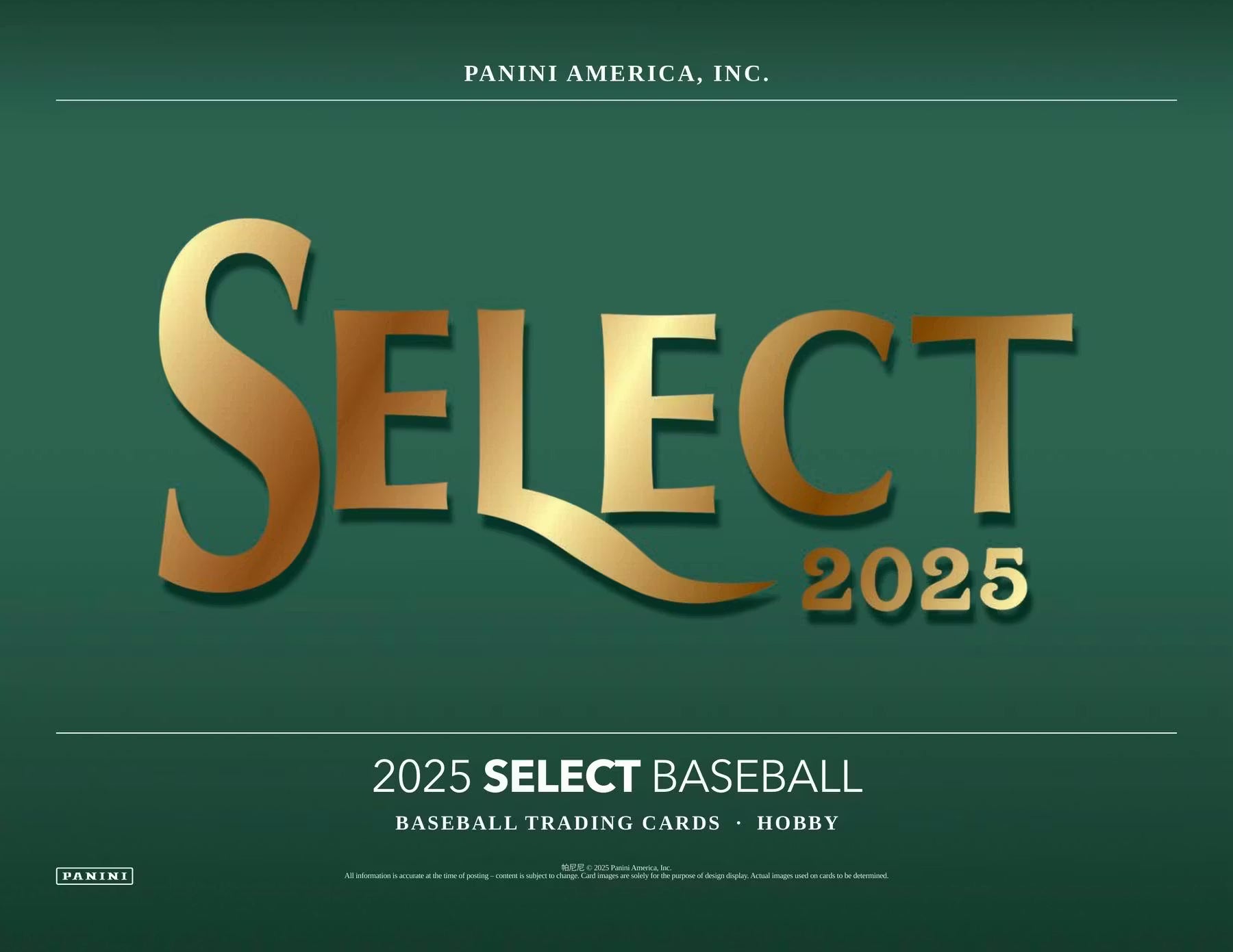 2025 Panini Select Baseball Hobby Trading Cards