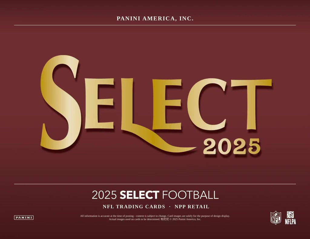2025 Panini Select Football Blaster Trading Cards Red Blue Prizm