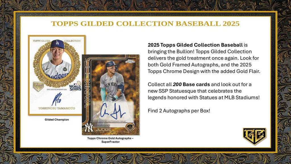 2025 Topps Gilded Collection Baseball Hobby Trading Cards