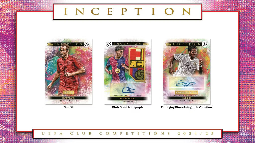 2024-25 Topps Inception Soccer UEFA Club Competitions Trading Cards