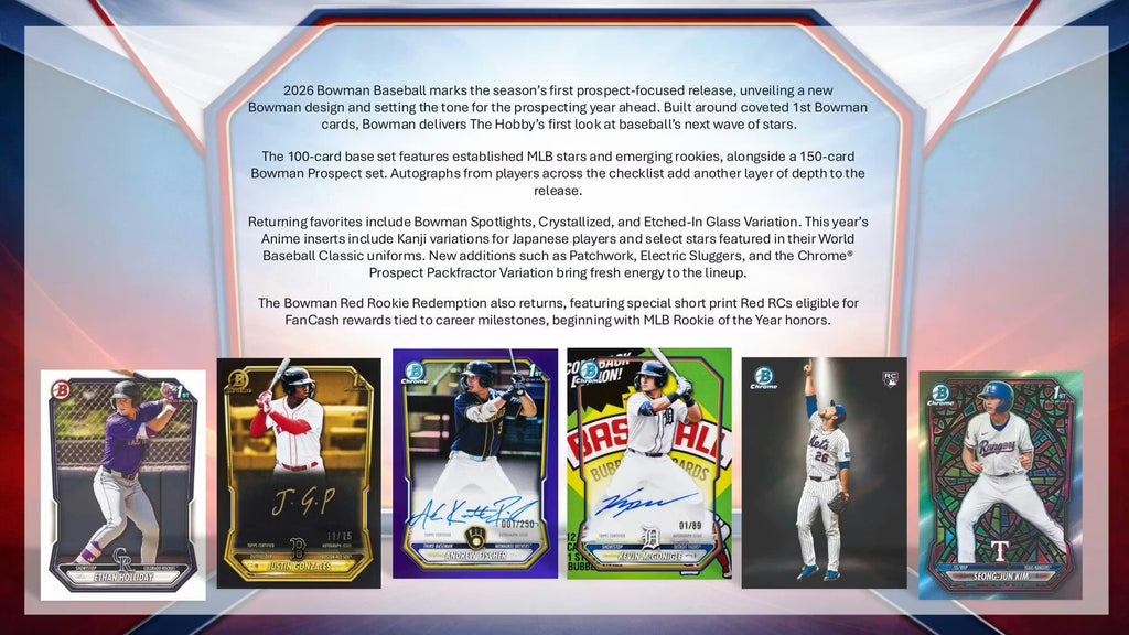 2026 Topps Bowman Baseball Breakers Delight Trading Cards