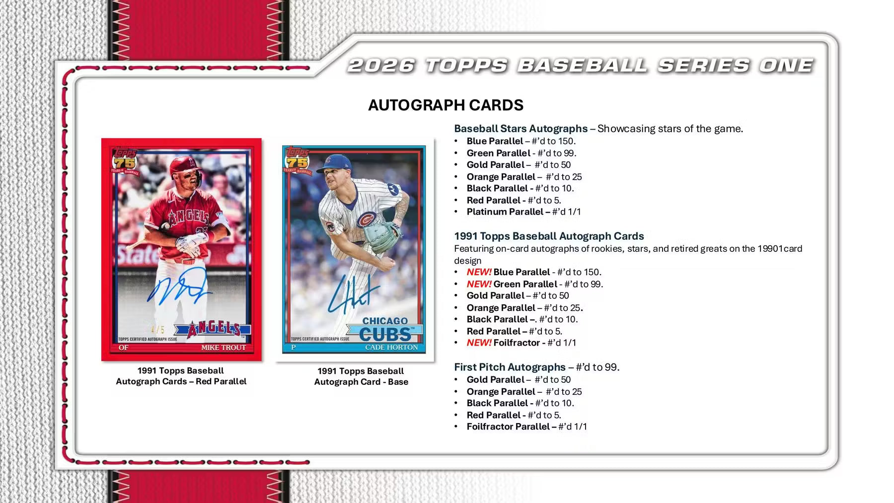 2026 Topps Series 1 Baseball Hobby Trading Cards