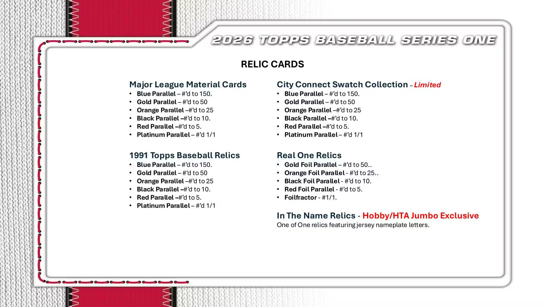 2026 Topps Series 1 Baseball Hobby Trading Cards