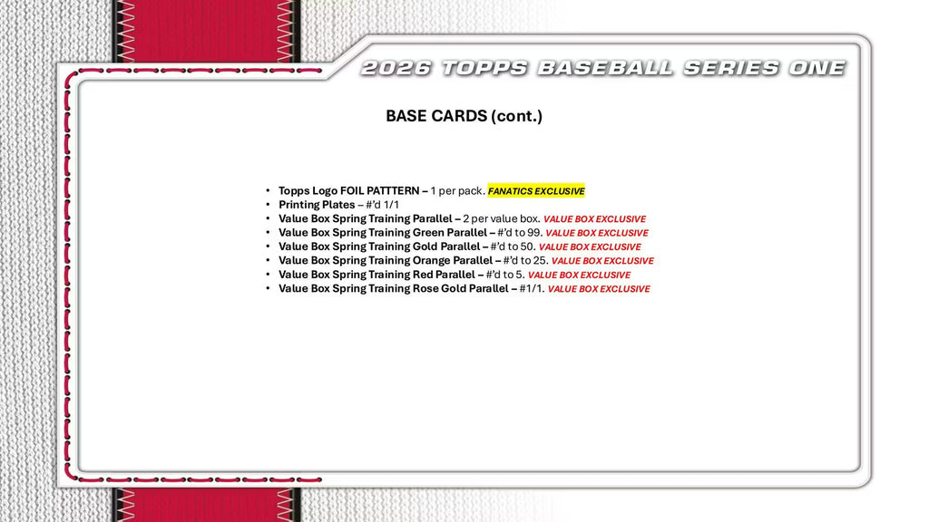 2026 Topps Series 1 Baseball Blaster Trading Cards