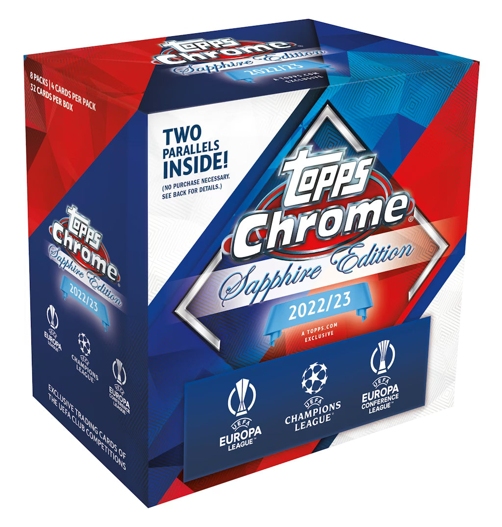 2022-23 Topps Chrome UEFA Champions League Collection Sapphire Trading Cards LV