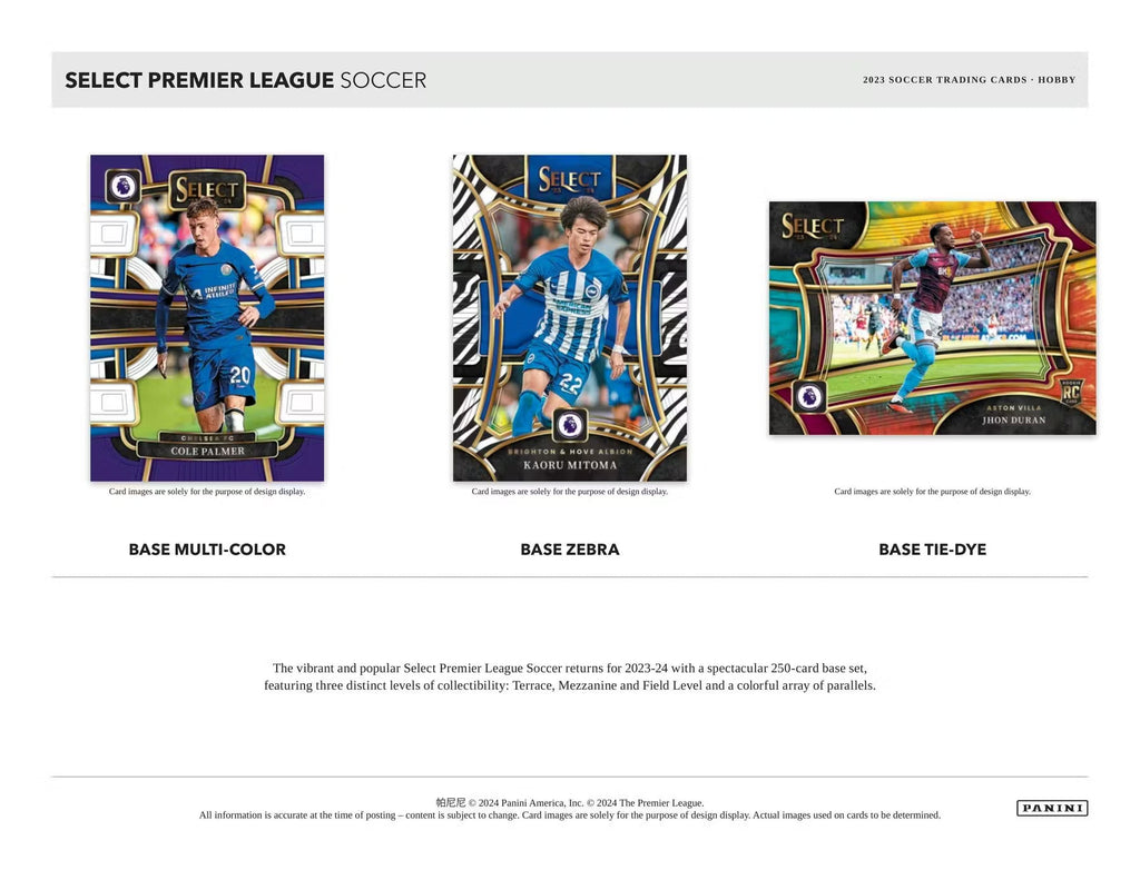 2023 24 Panini Select Soccer EPL Hobby Trading Cards