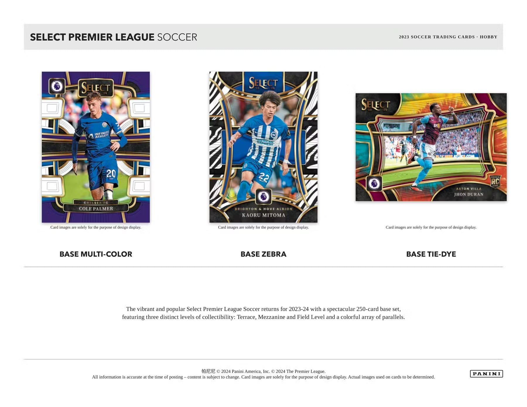 2023-24 Panini Select Soccer Premier League Hobby Trading Cards