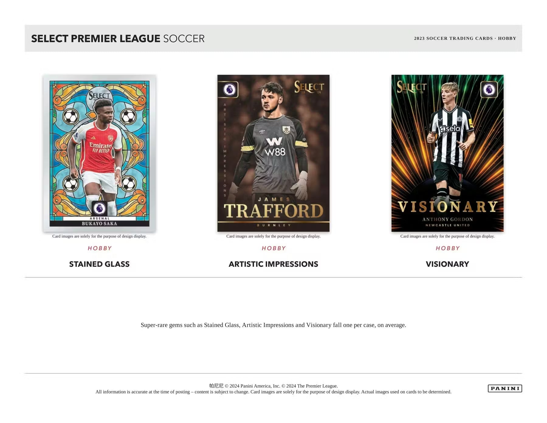 2023-24 Panini Select Soccer Premier League Hobby Trading Cards