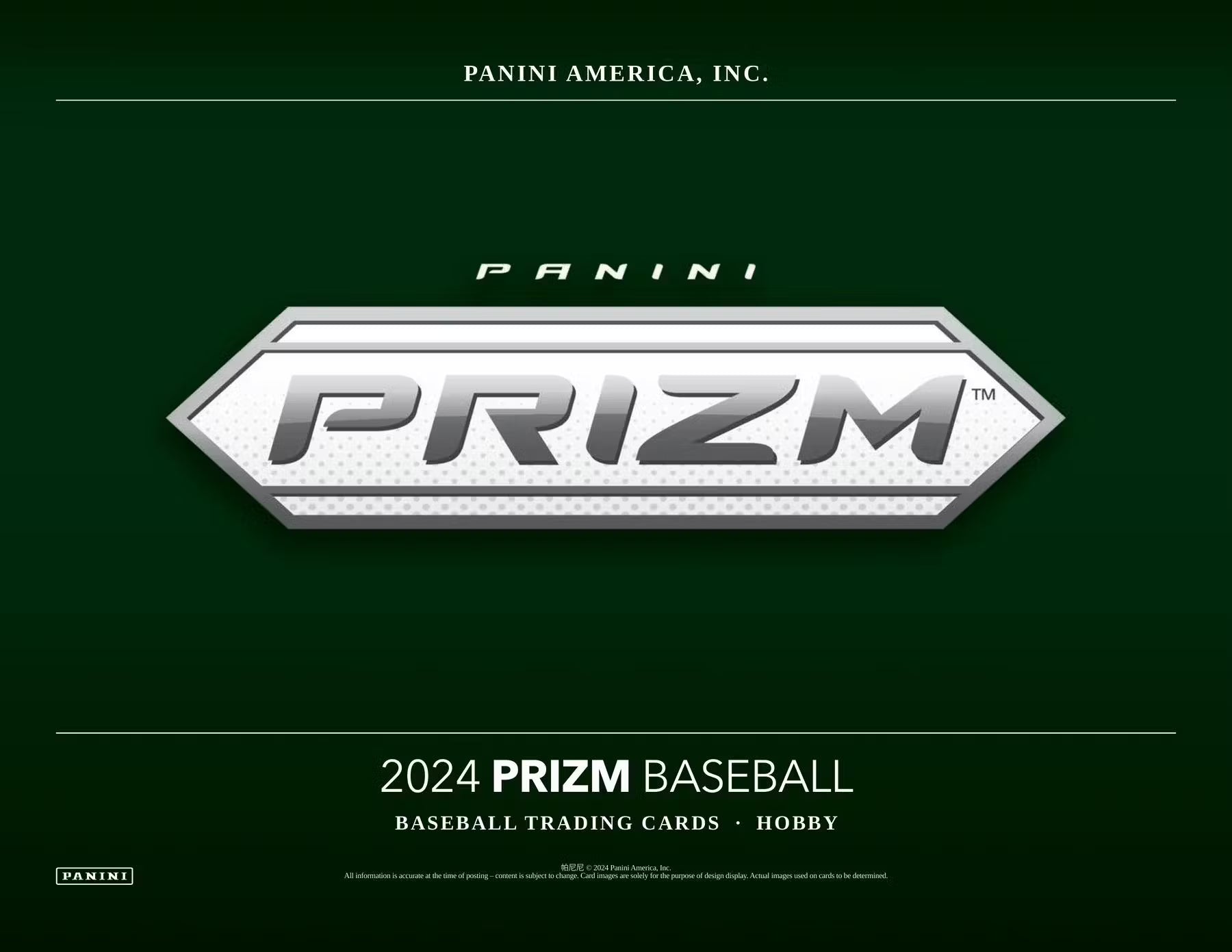 2024 Panini Prizm Baseball Hobby Trading Cards
