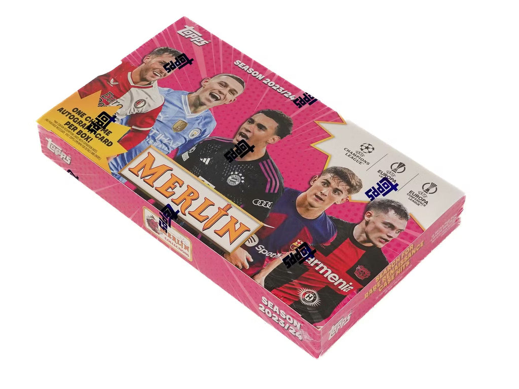 2023-24 Topps Chrome Merlin Soccer UEFA Club Competition Hobby Trading Cards
