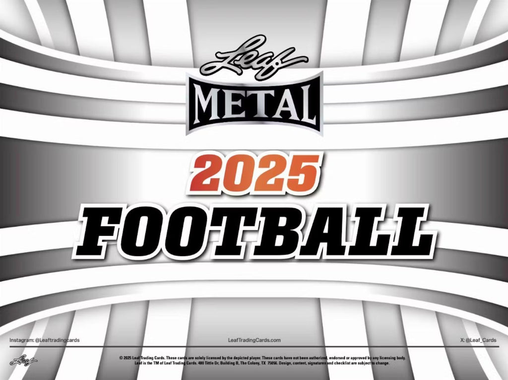 2025 Leaf Metal Football Jumbo Trading Cards
