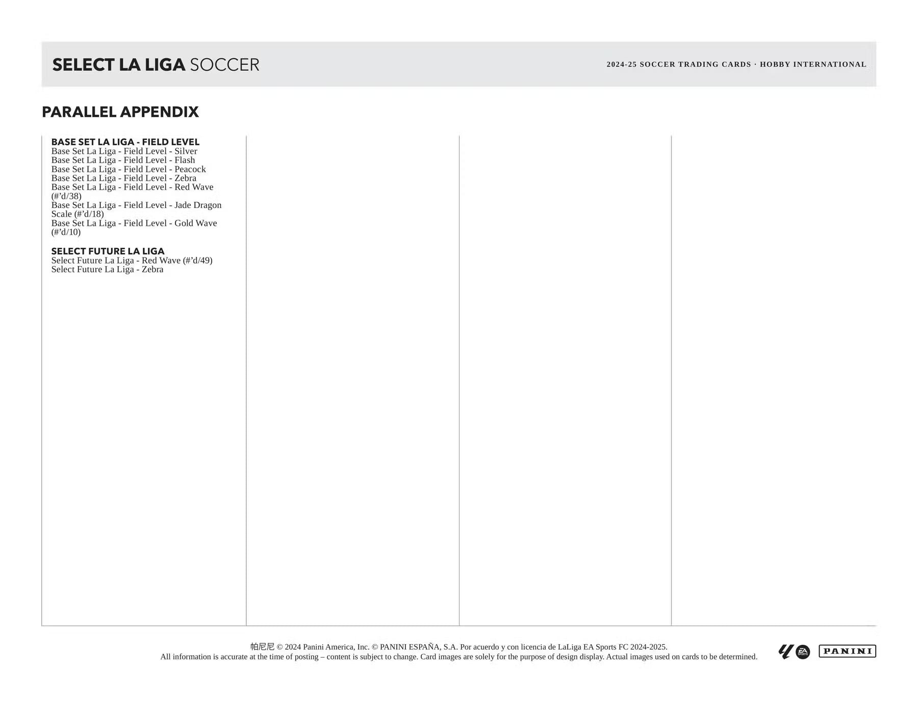 2024-25 Panini Select Soccer La Liga International Hobby Trading Cards