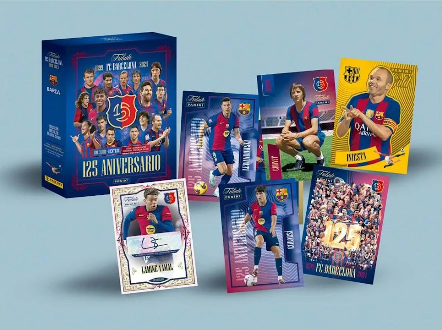 2024-25 Panini FC Barcelona Tribute 125th Anniversary Soccer Hobby Trading Cards
