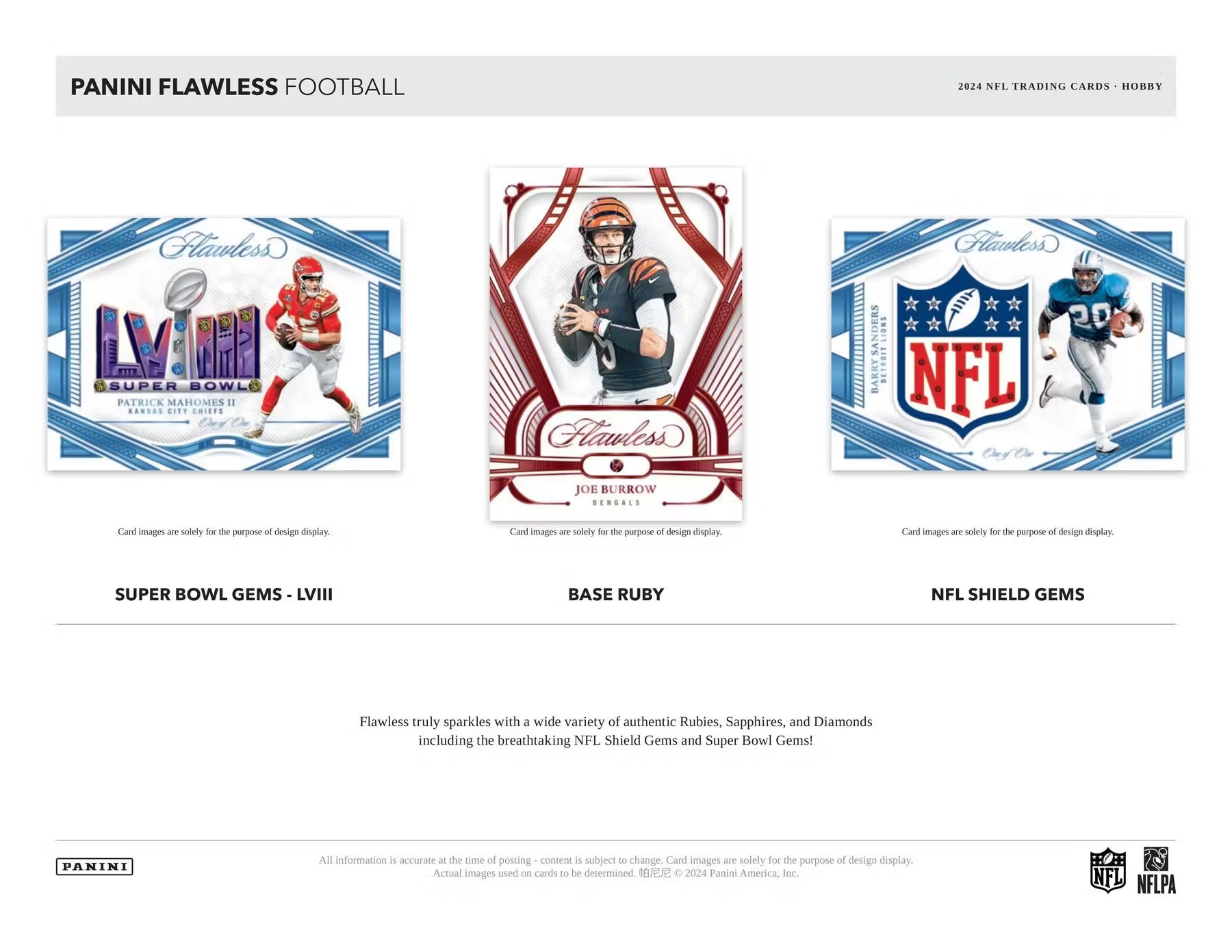 2024 Panini Flawless Football FOTL Trading Cards