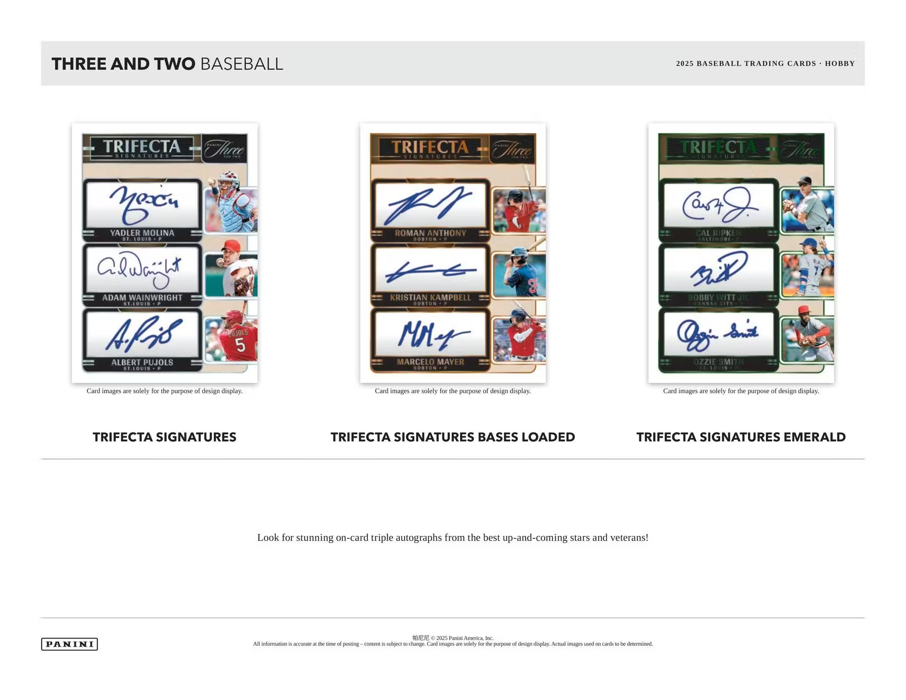 2025 Panini Three and Two Baseball Hobby Trading Cards