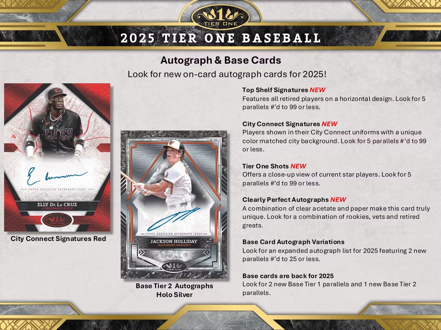 2025 Topps Tier One Baseball Hobby Trading Cards